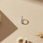 Kolczyki koła srebrne – skręcone koła