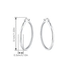 Kolczyki koła srebrne – falowane koła