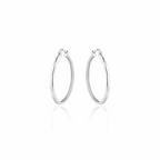 Kolczyki koła srebrne – falowane koła