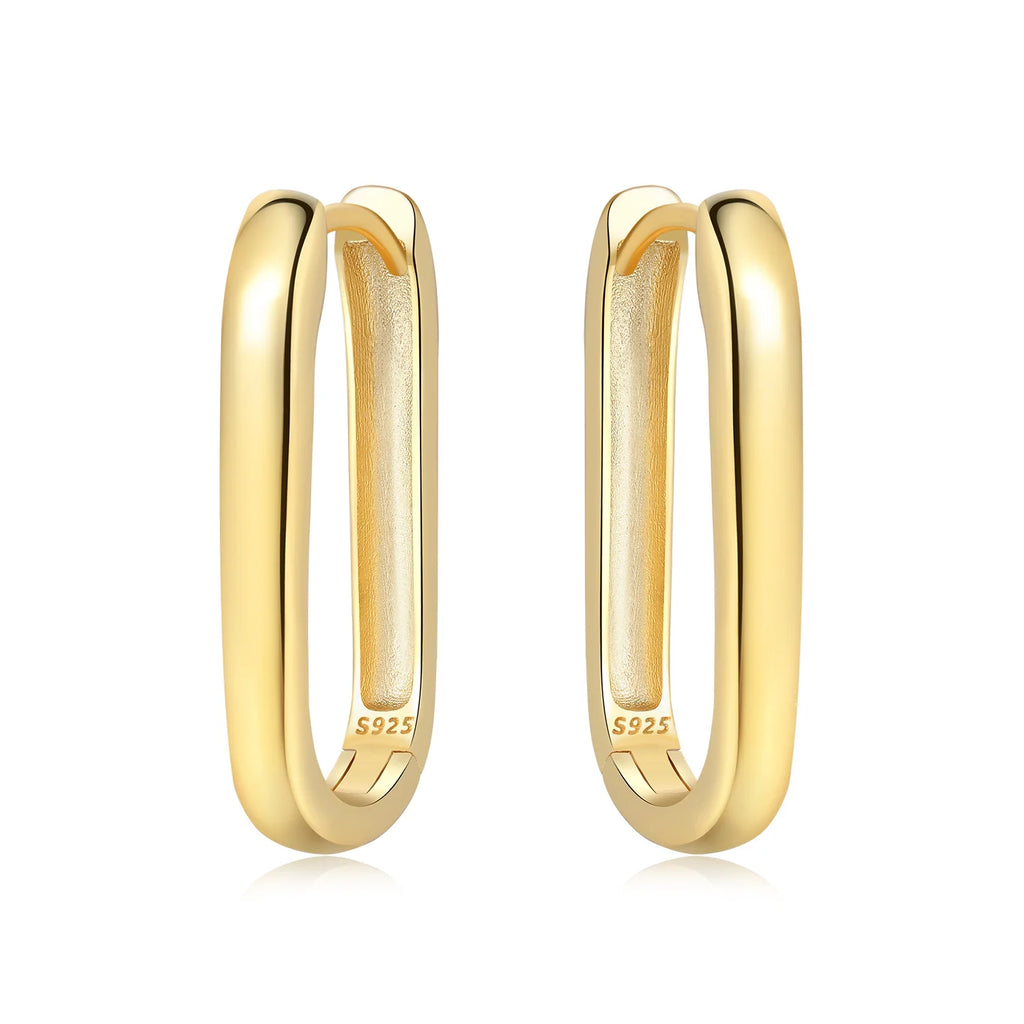 Kolczyki koła pozłacane – owalne koła ze srebra